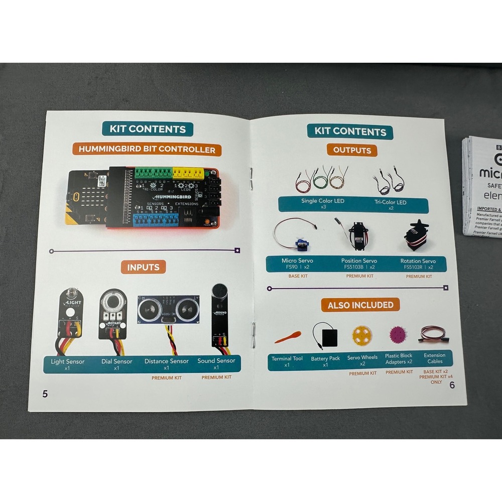 Hummingbird Bit Base Kit micro:bit Robotics Educational Technology Computing NIB - Picture 3 of 8